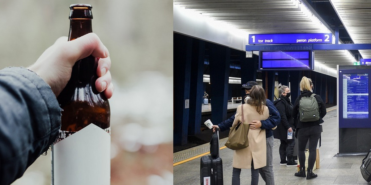 PiS chce zalegalizować picie piwa na dworcach. Zdjęcie ilustracyjne. 