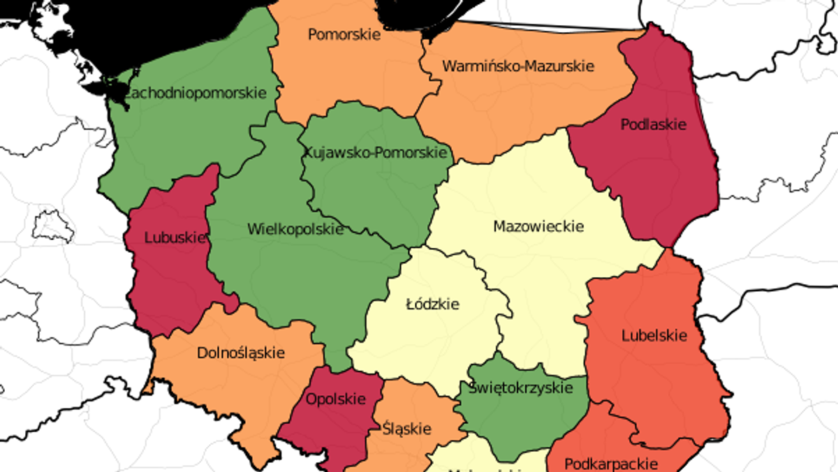 mapa zamknięte przychodnie