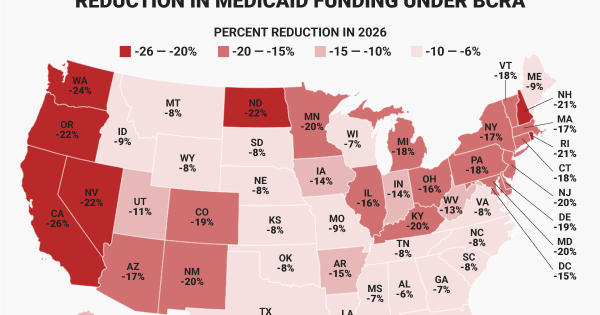 Here's how much states would lose from the Medicaid cuts in the Senate ...