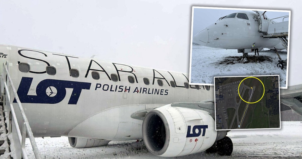 Samolot LOT zsunął się z pasa w Wilnie. Są pierwsze ustalenia