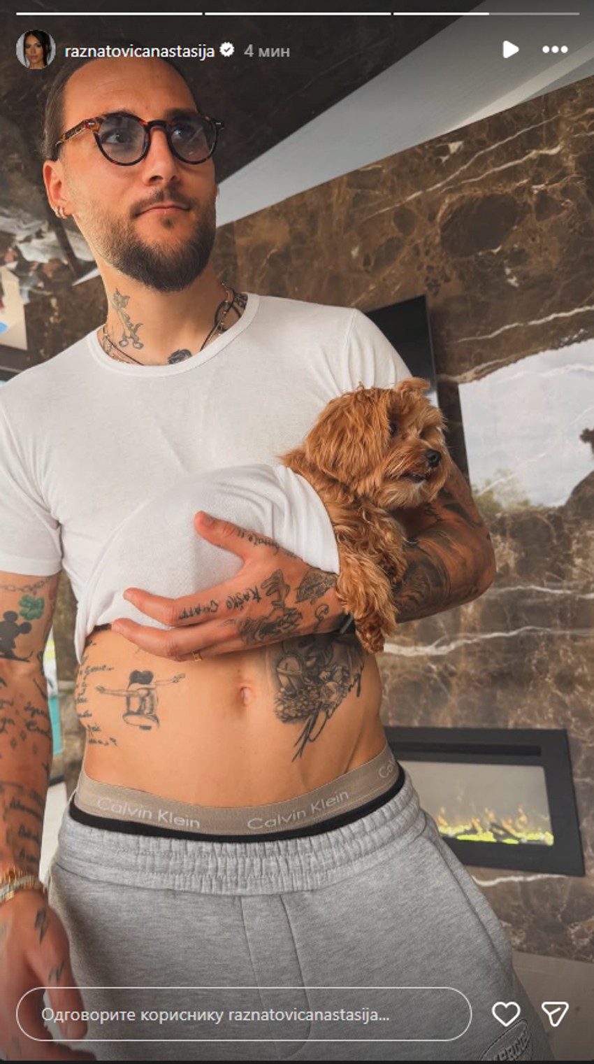 Anastasija Ražnatović slikala Gudelja