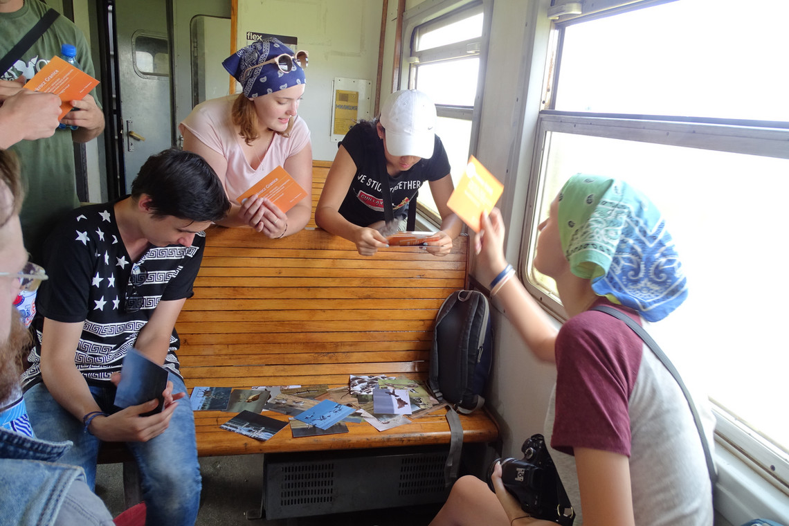 O swoich doświadczeniach uczestnicy rozmawiali także podczas podróży ukraińskim pociągiem
