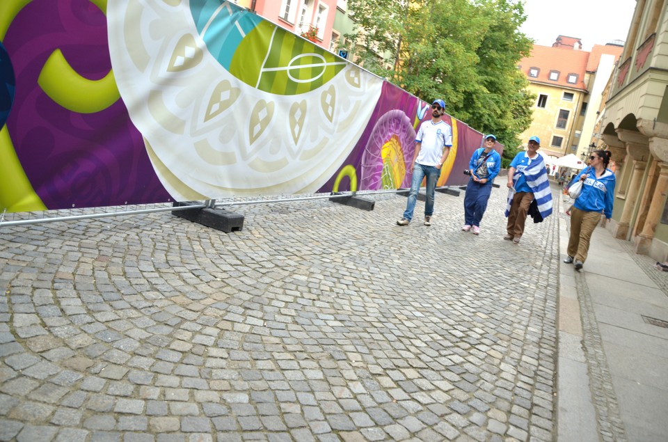 Kibice na ulicach Wrocławia, fot. Michał Kowalski/Onet