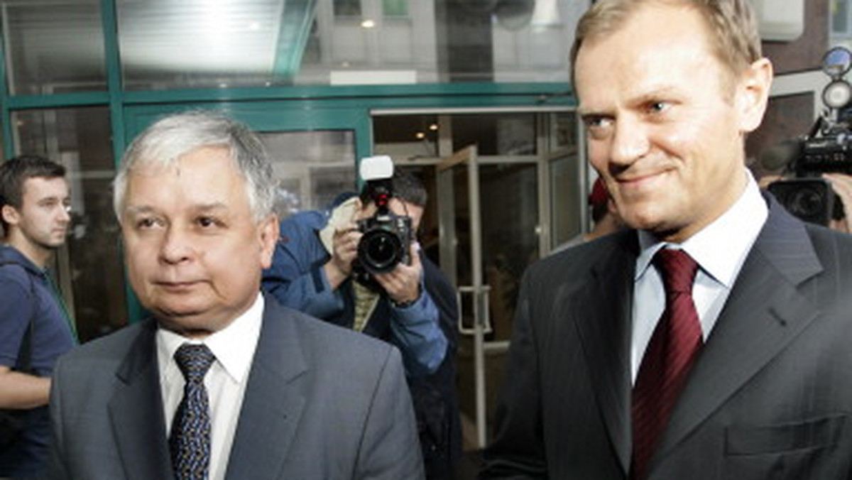 Przed godziną 21. zakończyło się dwuipółgodzinne spotkanie prezydenta Lecha Kaczyńskiego z premierem Donaldem Tuskiem.