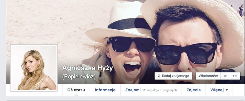 Agnieszka Hyży na Facebooku