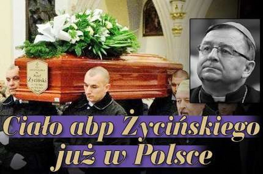Ciało abp Życińskiego jest już w Polsce