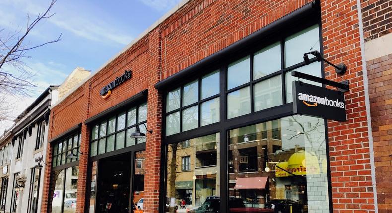 Amazon's new 6,000-square-foot bookstore is located in Chicago's upscale Lakeview neighborhood at 3441 N. Southport Ave.