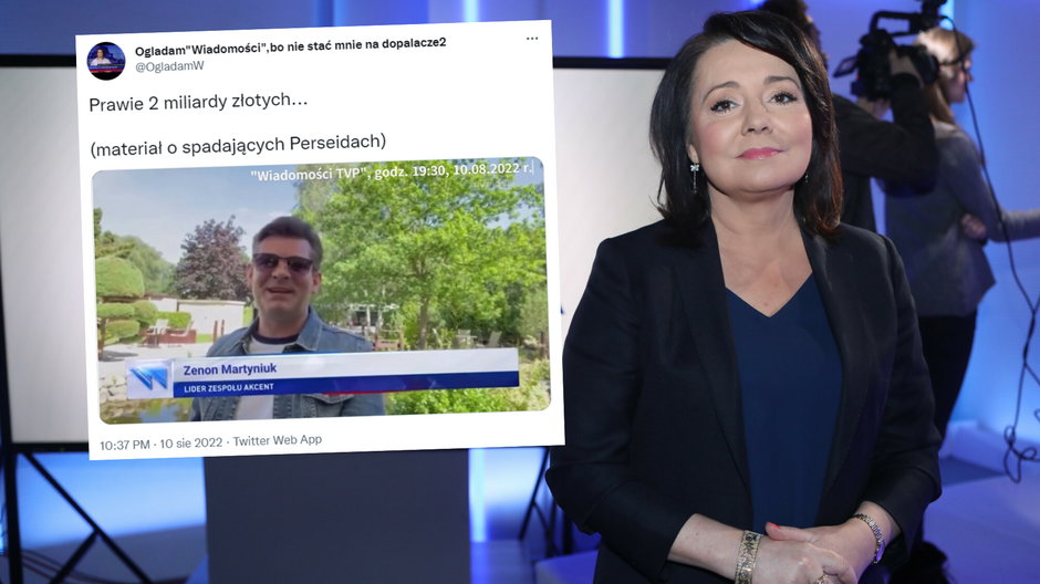 Zenon Martyniuk pojawił się jako ekspert w "Wiadomościach" TVP (fot. screen: Twitter/OgladamW)