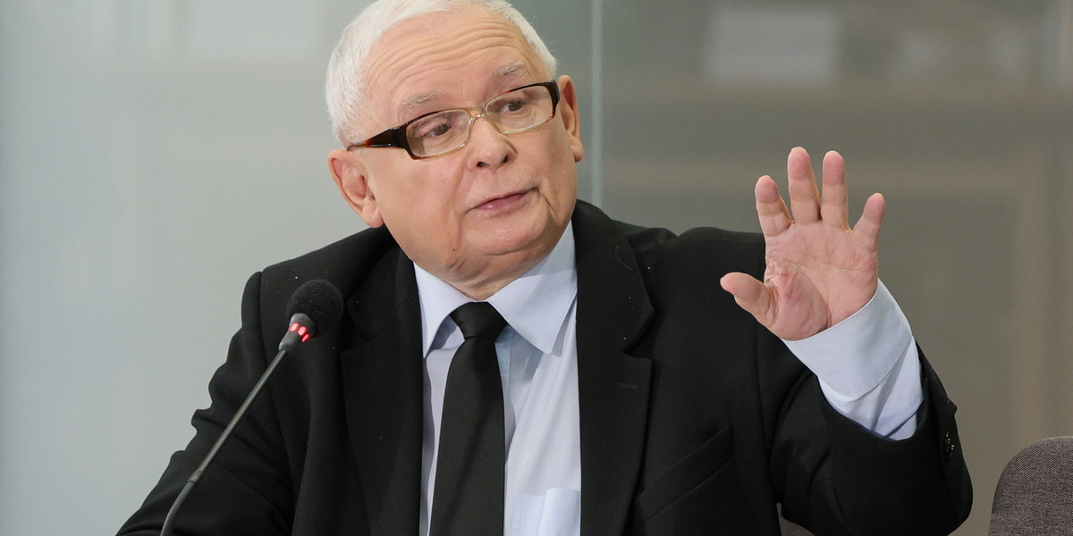 Prezes PiS Jarosław Kaczyński przed komisją śledczą