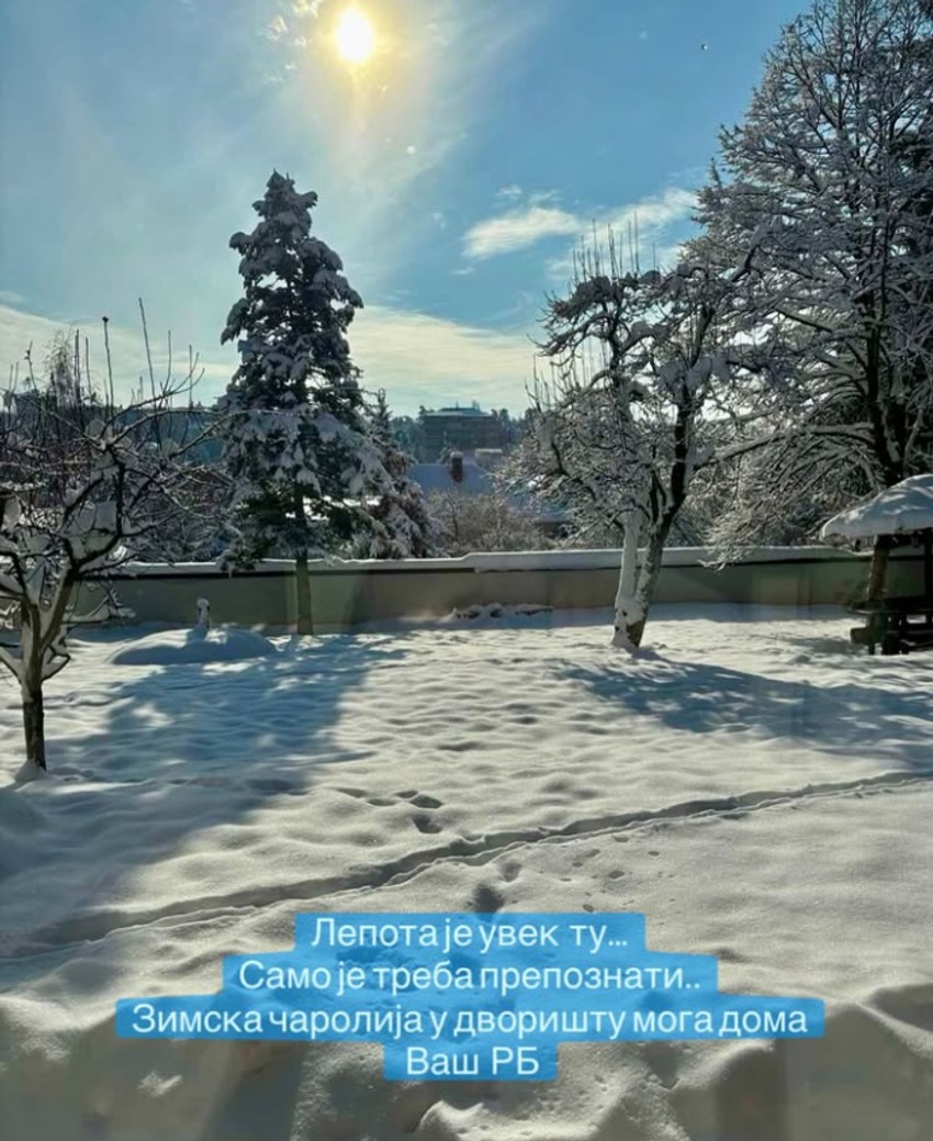 Radoš Bajić pokazao svoje dvorište