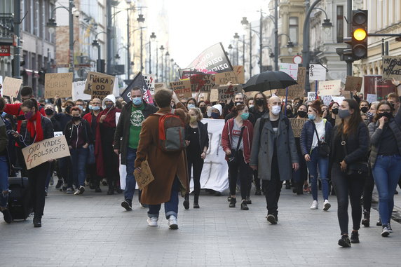 Protesty przeciwko zakazowi aborcji po raz kolejny odbyły się w całej Polsce