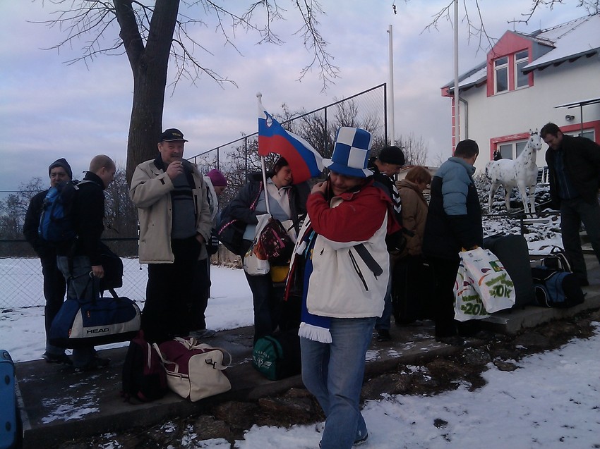 Slovenački navijači na Vršačkom bregu