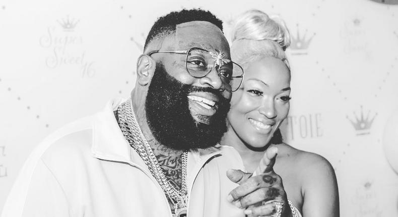 Rick Ross and his baby mama Briana Camille [Instagram/TheRealBrainaCamille]