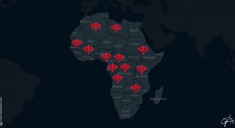 Coupure d'Internet en Afrique