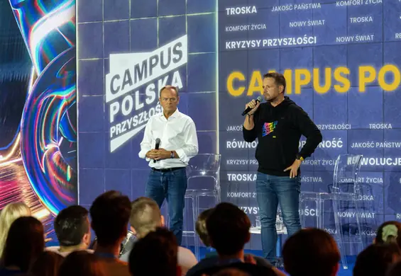 Tusk na Campusie Polska. "Nie podobał mi się ton jego wypowiedzi"