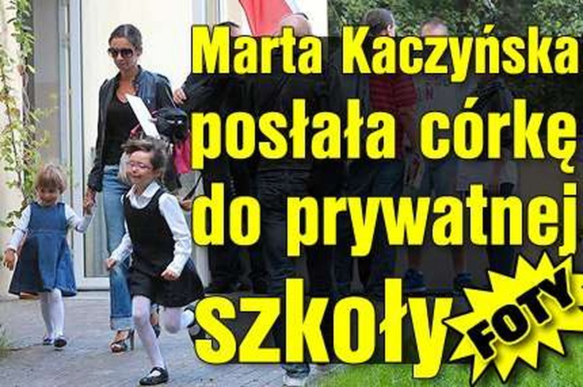 Marta Kaczyńska posłała córkę do prywatnej szkoły. FOTY!