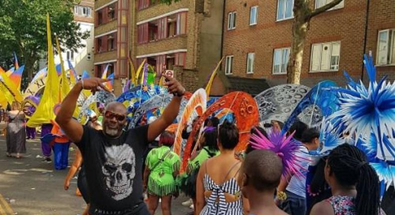 Senator Dino Melaye at London's Notting Hill Carnival on Monday, August 28, 2017