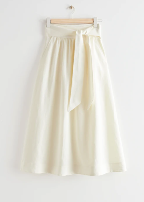 Jupe portefeuille midi avec ceinture, & Other Stories pour CHF 119 