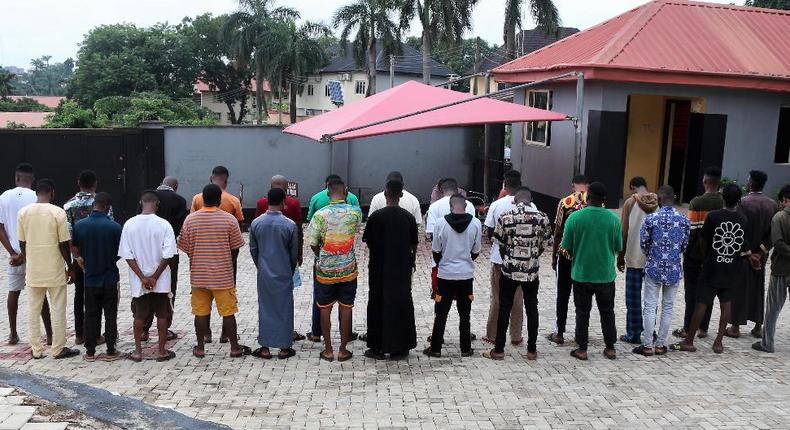 EFCC arrests 2 siblings, 24 others for internet fraud in Ibadan.