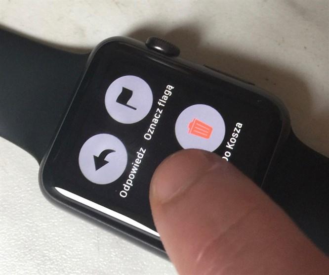 Ekran Apple Watcha reaguje na siłę nacisku