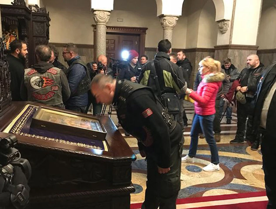 "Noćni vukovi" u Hramu Hrista Spasitelja u Banjaluci