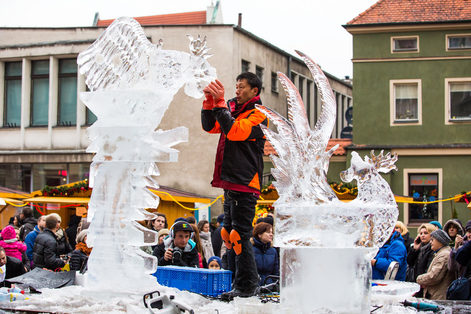 POZNAŃ VIII FESTIWAL RZEŹBY LODOWEJ