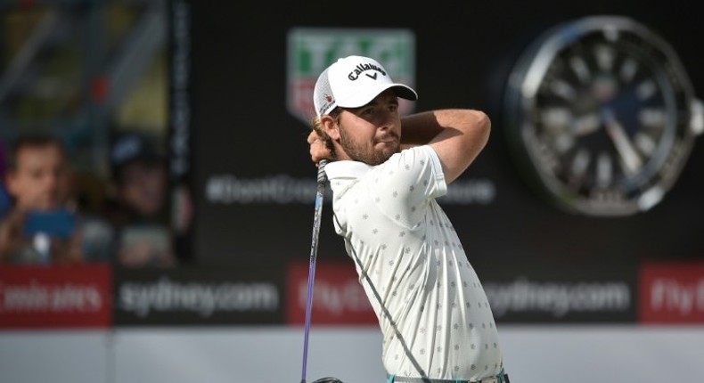 Australian golfer Curtis Luck tees off on the 15th hole during day one of the Australian Open golf tournament at the Royal Sydney Golf Club in Sydney