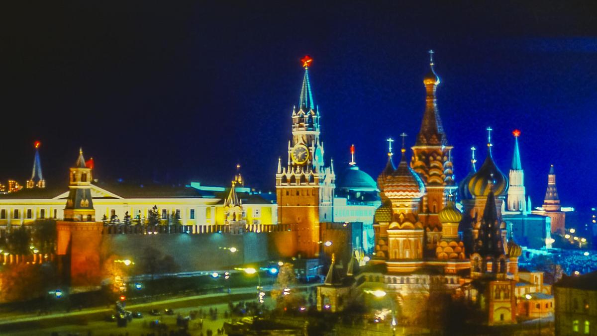 Red Square and the Kremlin Illuminated at Night