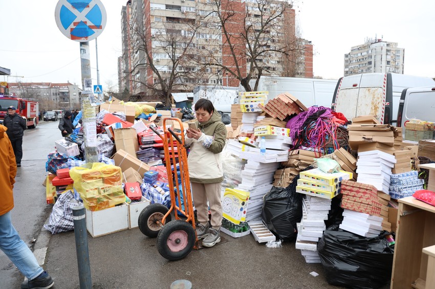 Požar, Kineski tržni centar, Novi Beograd, Blok 70