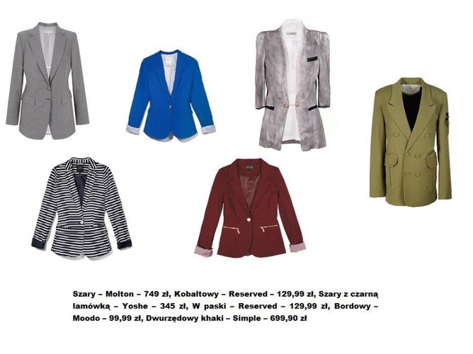Modne żakiety na jesień 2013