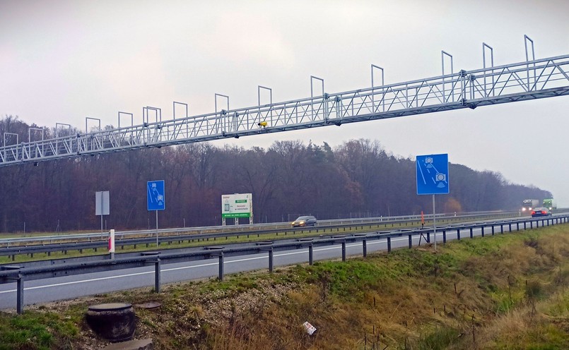 Odcinkowy pomiar prędkości na autostradzie A1 w okolicach Siemionki - MOP Strzelc (woj. kujawsko-pomorskie/łódzkie)
