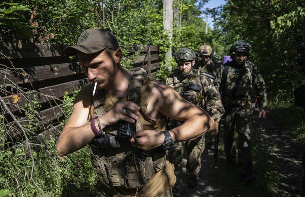 Ukraińscy żołnierze w okolicach Charkowa.