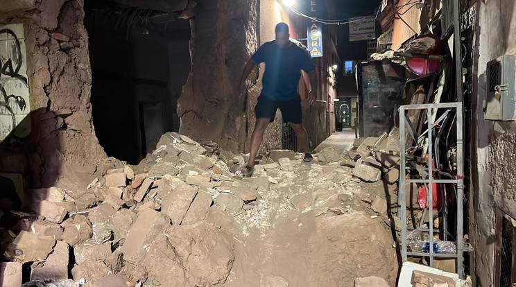 Péntek este erős földrengés rázta meg Marokkót Fotó: GettyImages