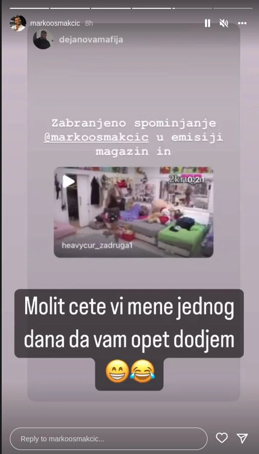 Marko Osmakčić objava Instagram/markoosmakcic