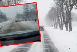 Zaczął robić efektowne piruety. Wcześniej kierowca Opla jechał bez wyobraźni [WIDEO]