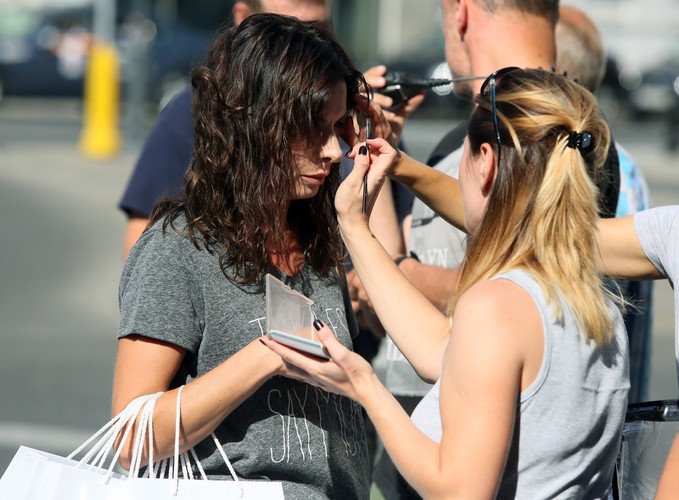 Agnieszka Dygant na planie filmu 'Pitbull. Nowe porządki'