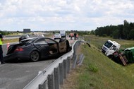 wypadek autostrada polskie drogie policja 