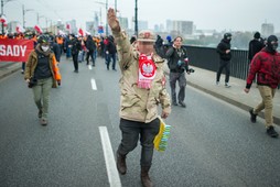 Heilował podczas Marszu Niepodległości?