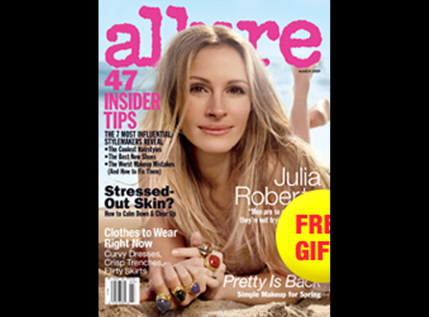 Julia Roberts w "Allure" jak kura domowa