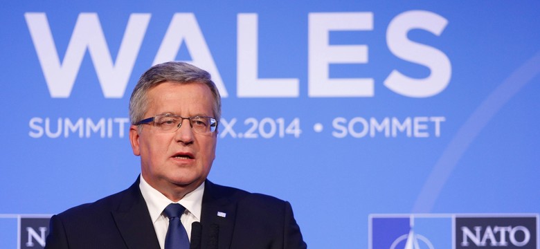 Komorowski zadowolony z ustaleń szczytu NATO. "Polsce udało się uzyskać bardzo wiele"