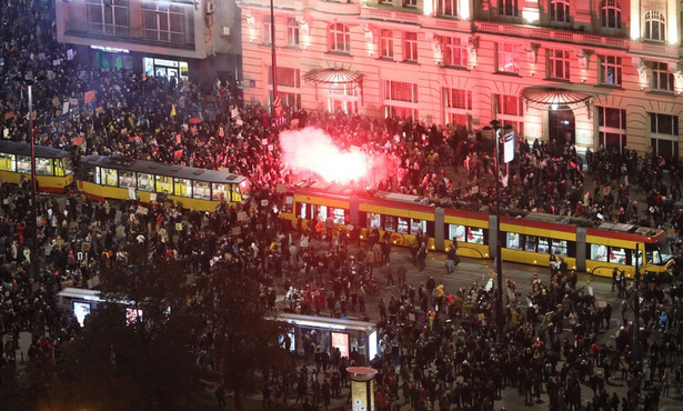 Protest w Warszawie