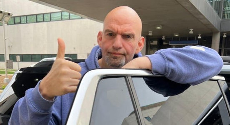 US Sen. John Fetterman, a Democrat from Pennsylvania, was released from Walter Reed on March 31, 2023.Office of US Senator John Fetterman