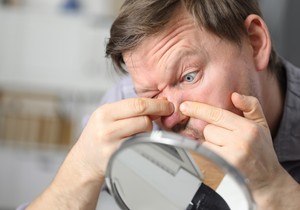 Prisilno istiskivanje mitesera može da iziritira područje na kome se nalazi