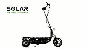 Solar electric scooter 