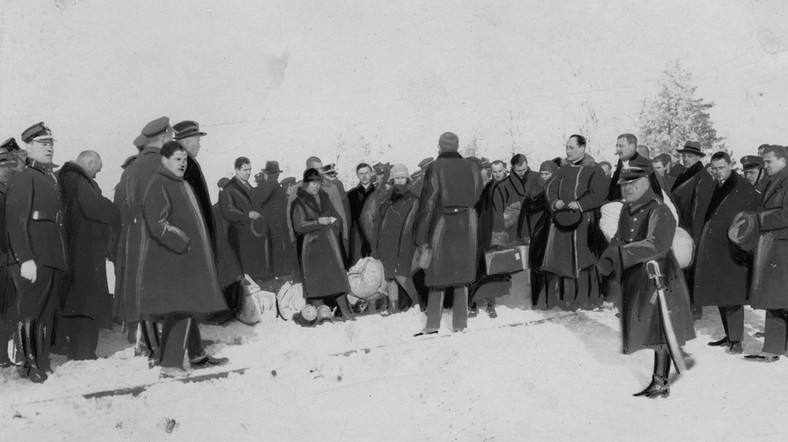 Wymiana jeńców na granicy polsko-radzieckiej, 1928 r.