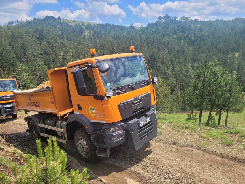 Nasipanje alternativnog puta prema Semegnjevu