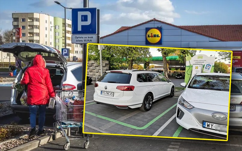 Lidl szykuje zmiany na parkingach. Na każdym będzie ładowarka samochodów elektrycznych
