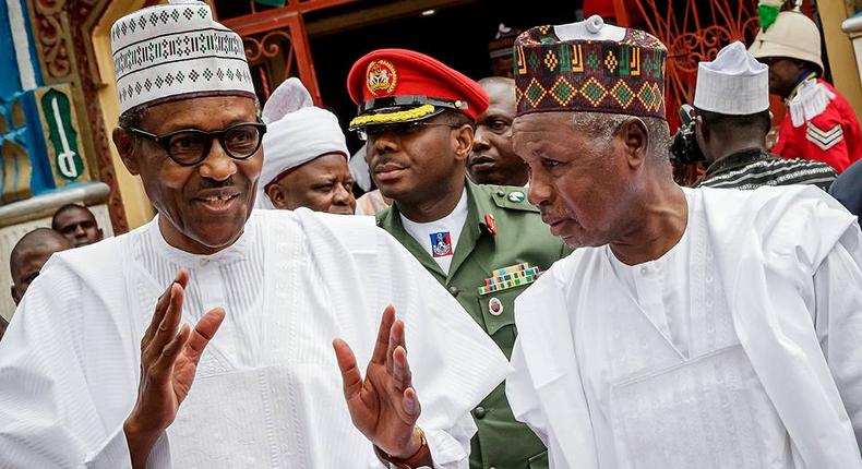 President Muhammadu Buhari with Governor of Katsina, Aminu Masari/freedomonline