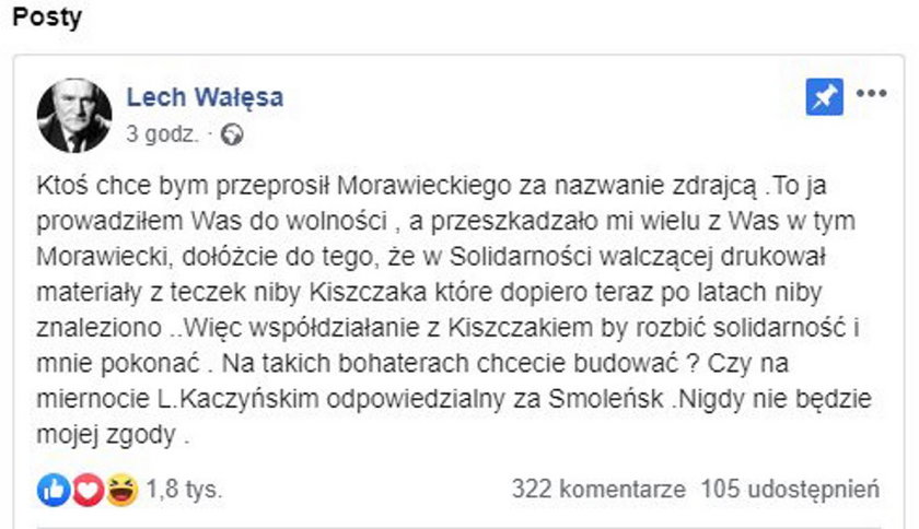 Polacy Są Zdania że Lech Wałęsa Powinien Przeprosić Za Swoje Słowa O Kornelu Morawieckim Sondaż 6962