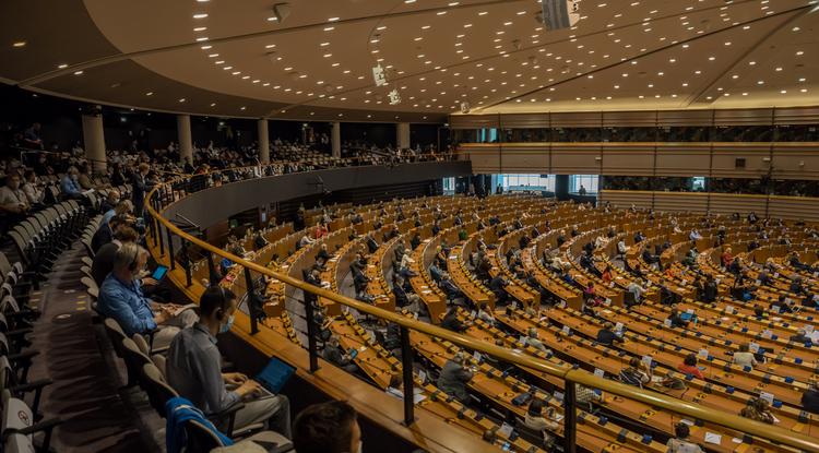 Az európai parlament ülésterme